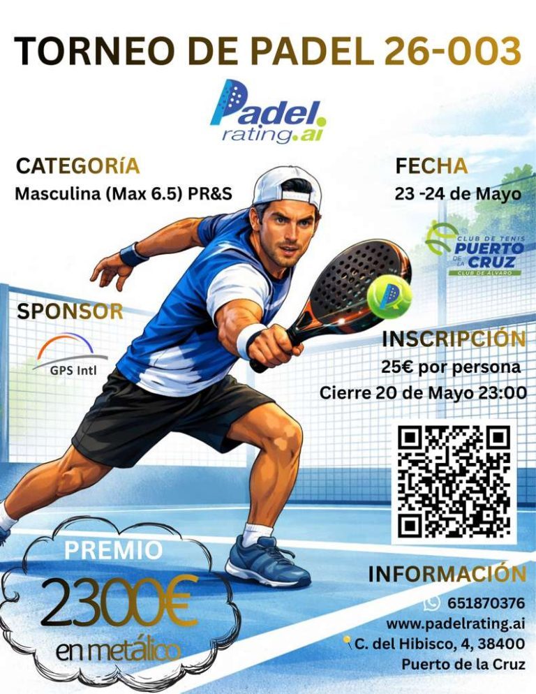 PR&S Event 26-003 Tournament poster